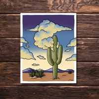 The Cactus and The Cloud Print 