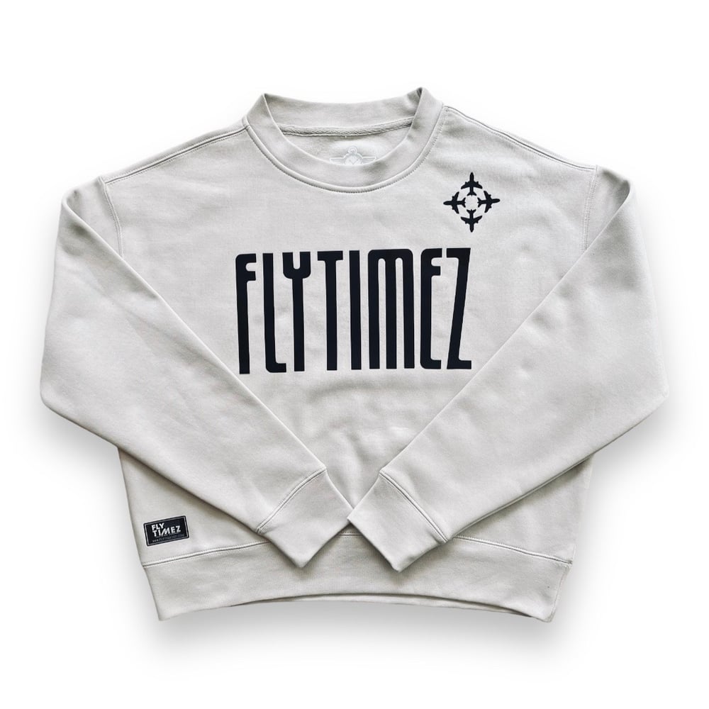 Image of FlyTimez "Elevate" 3D Crewneck (Fog)