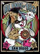 Image of BLINK-182 - San Diego - Care Bear gigposter