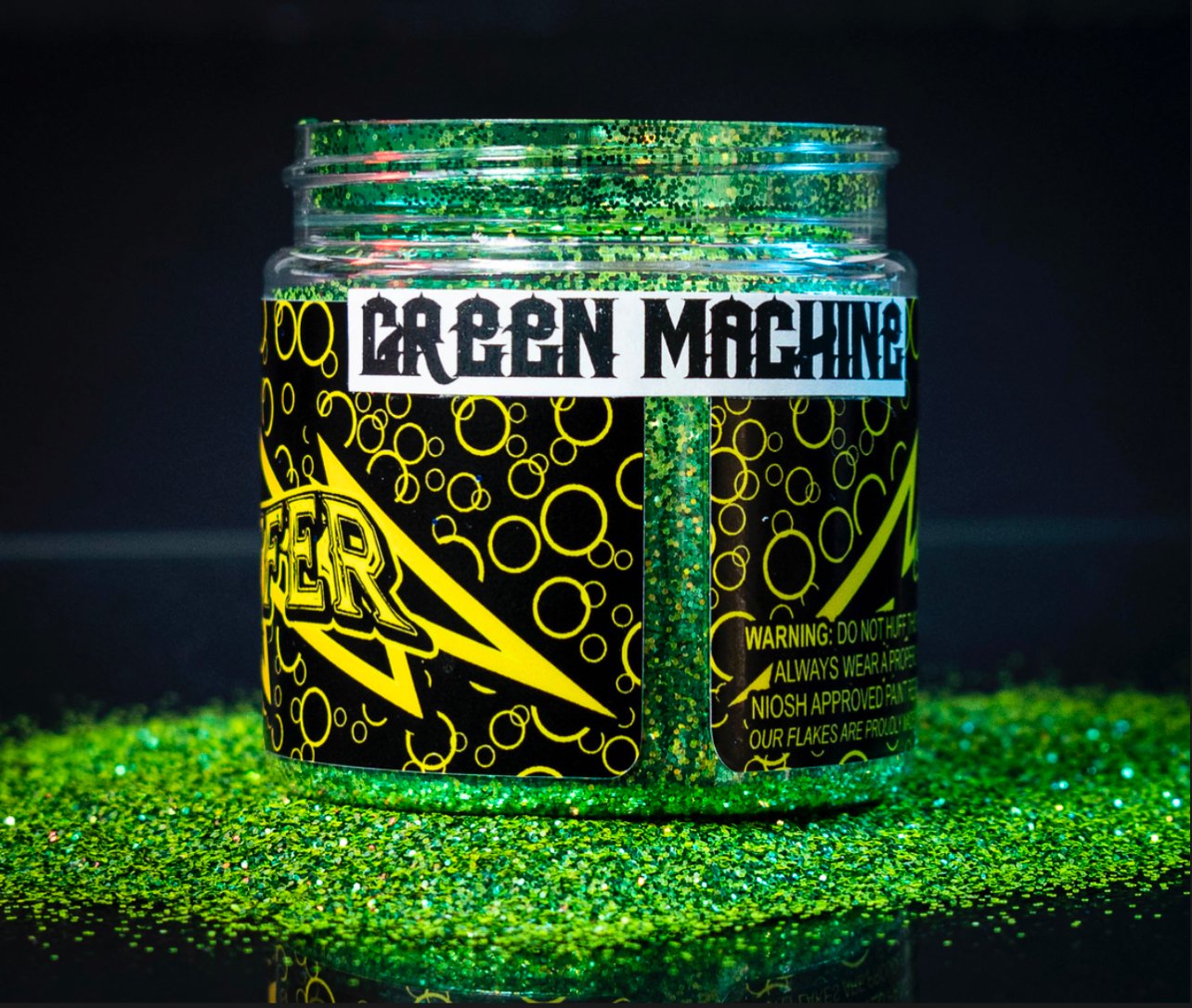 GREEN MACHINE METAL FLAKE | PAINTHUFFER METALFLAKE