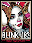 Image of BLINK-182 - Calgary - Bunny gigposter