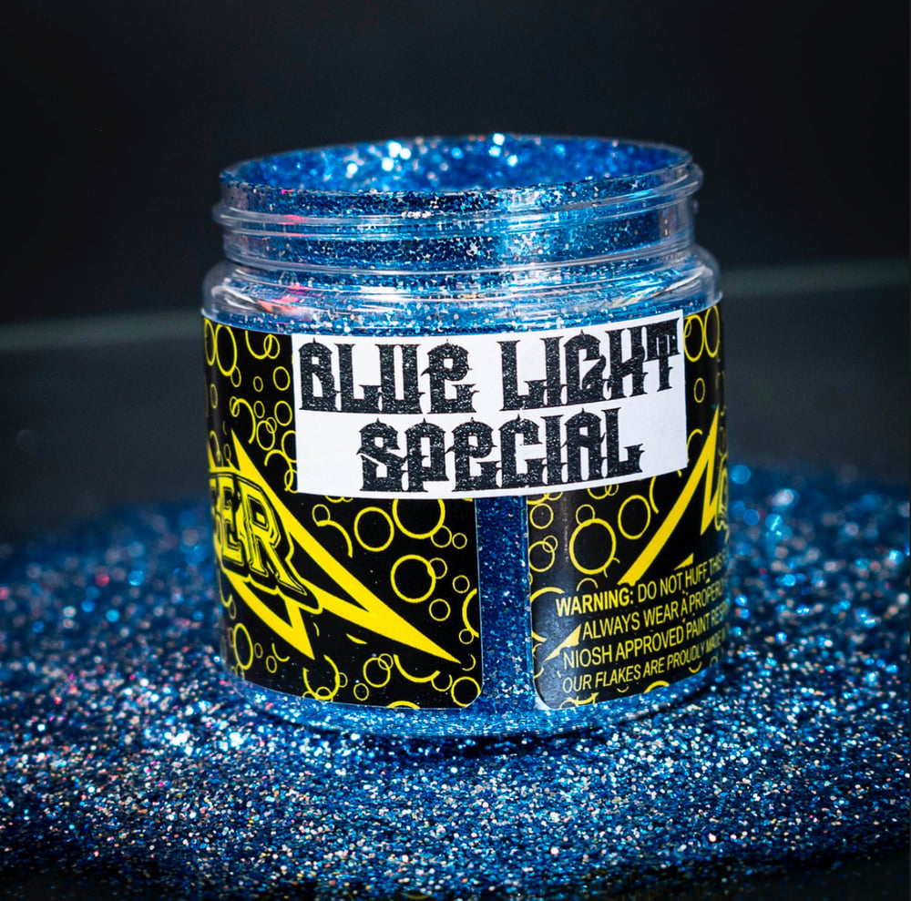 BLUE LIGHT SPECIAL METAL FLAKE