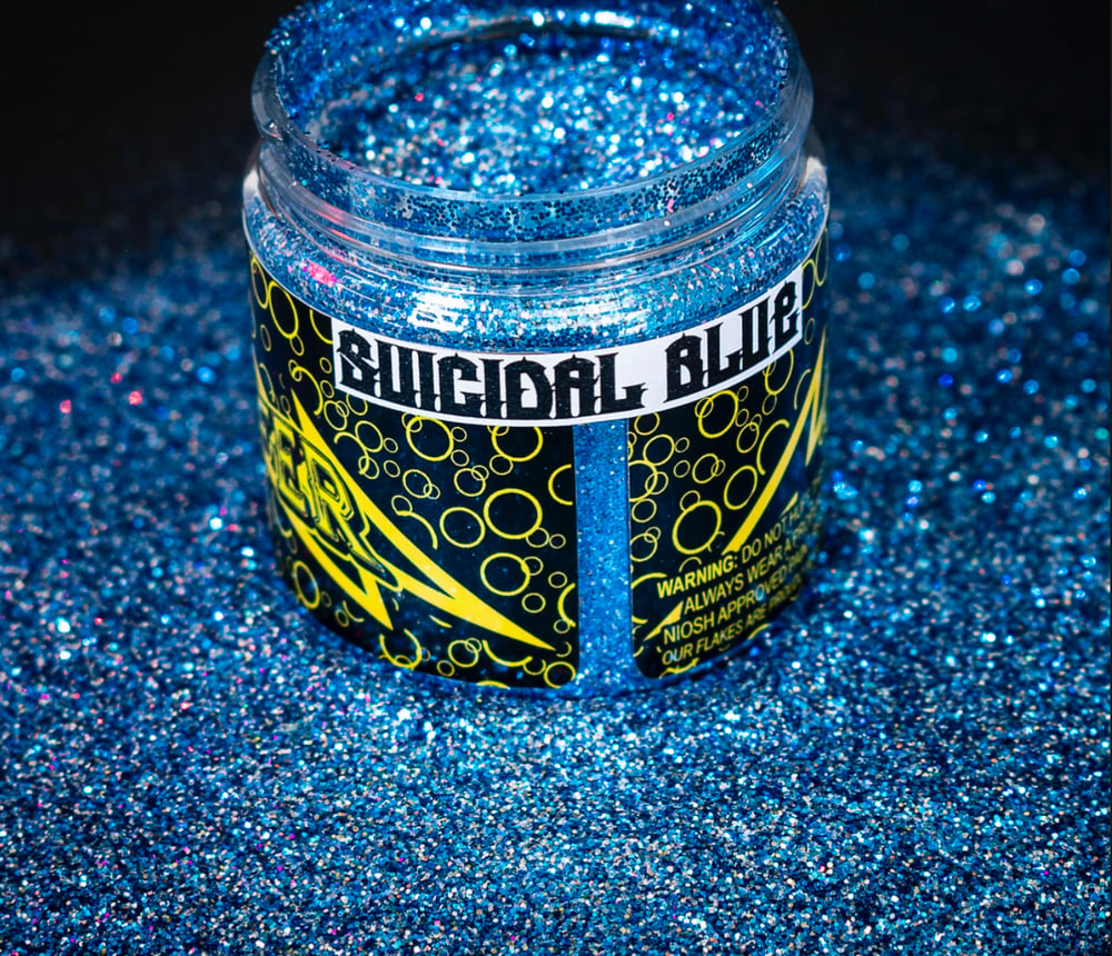 SUICIDAL BLUE  METAL FLAKE