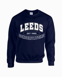 Image 2 of Leeds Conservatoire Varsity Sweatshirt- Navy