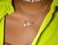 Image 2 of Aje Eye Pendant Gold Necklace