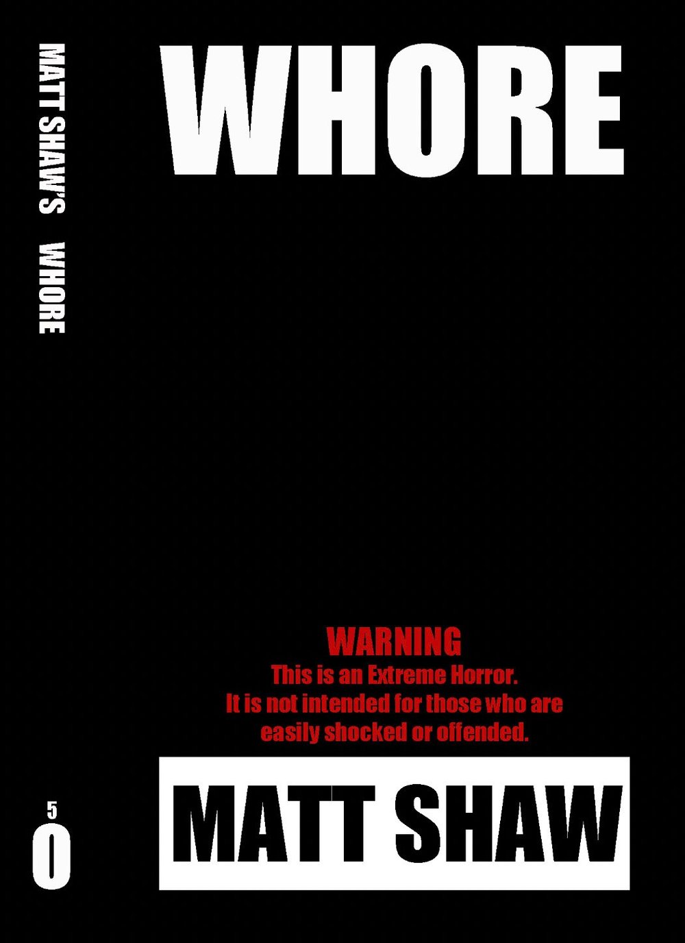 COLLECTION 1 - Black Cover Collection - 6 x extreme horror books