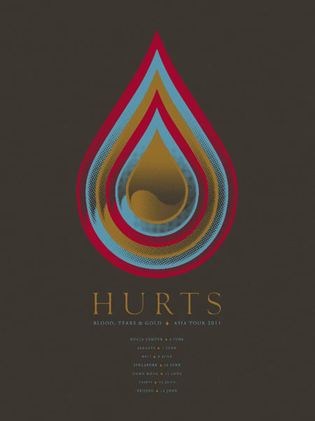 Image of HURTS "Asia Tour Poster 2011"