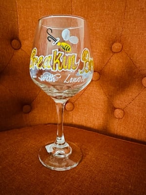 Image of Limit Edition Custom-Made Breaking Bread  Wine Glass