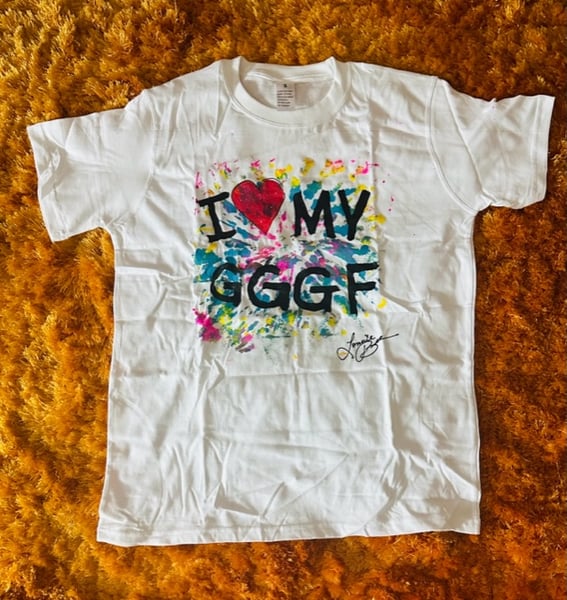 Image of I Love My Good Good Girlfriend Burst of Color Tee (White) 