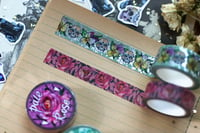 Image 5 of Pale Rose. Skulls and Pansies washi tapes