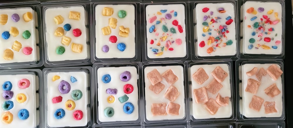 Cereal Scented Wax Melt Clamshells