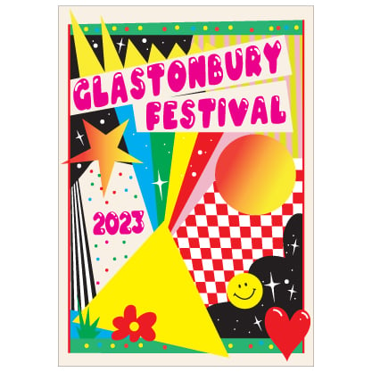 Image of Limited Edition Glastonbury Postcard | Big Bang 2023