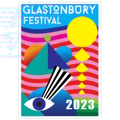 Image of Limited Edition Glastonbury Postcard | The Eye of All 2023