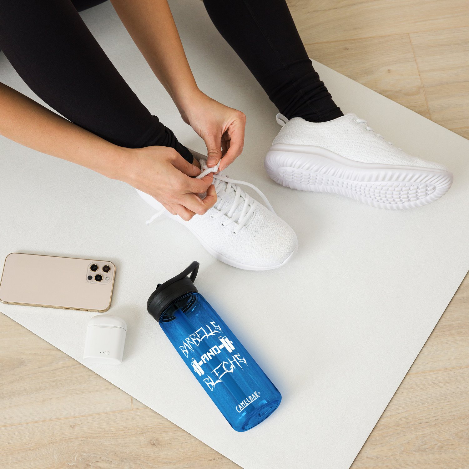 BARBELLS AND BLEGHS WATER BOTTLE