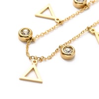 Image 1 of Gold Pyramids Necklace