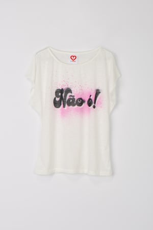 Image of T-shirt Não ó! (rosa)