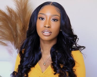 Image of Middle Part 5x5 Lace Closure Unit with Curls
