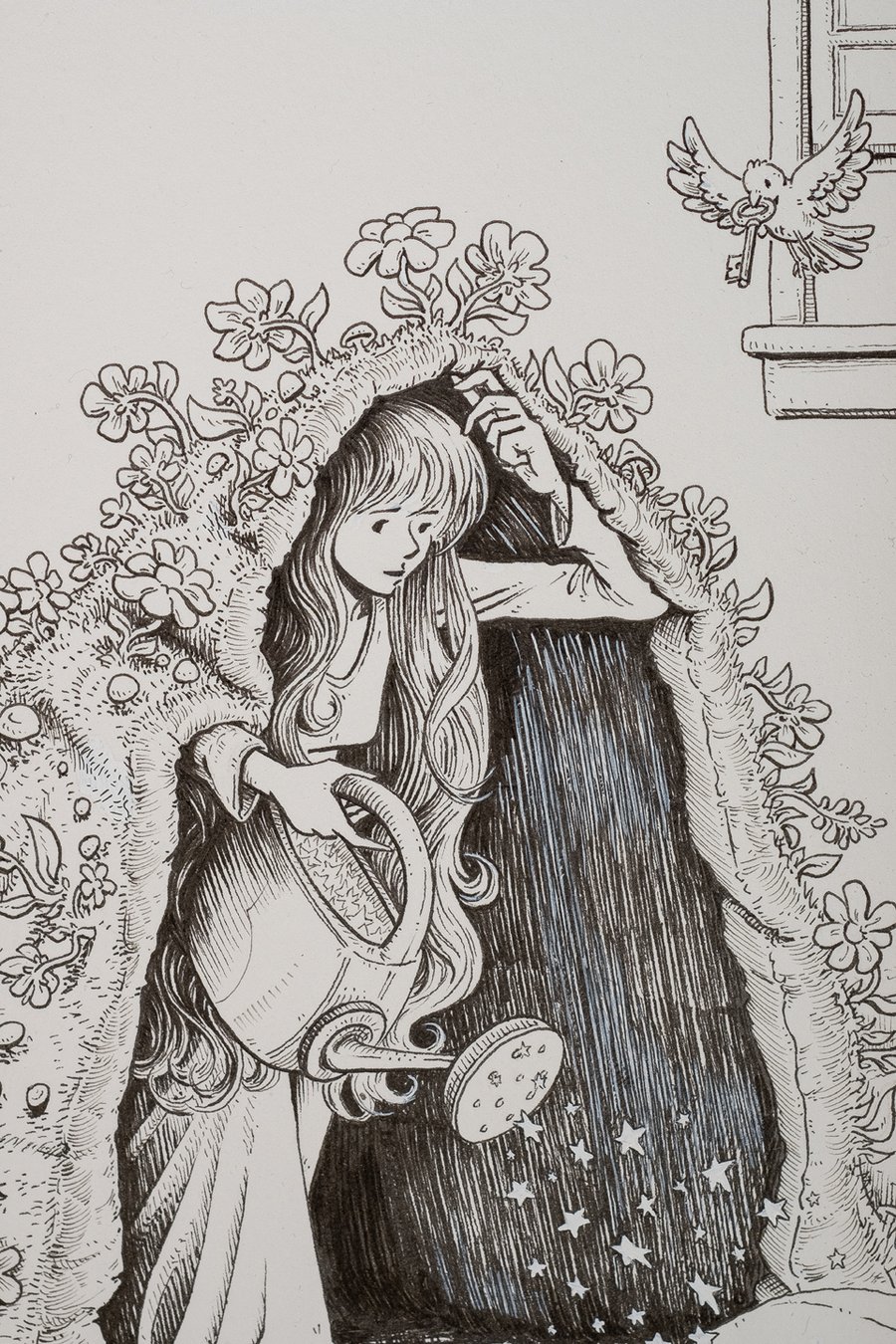 Image of Original Ink Drawing - DMB Noblesville 2023