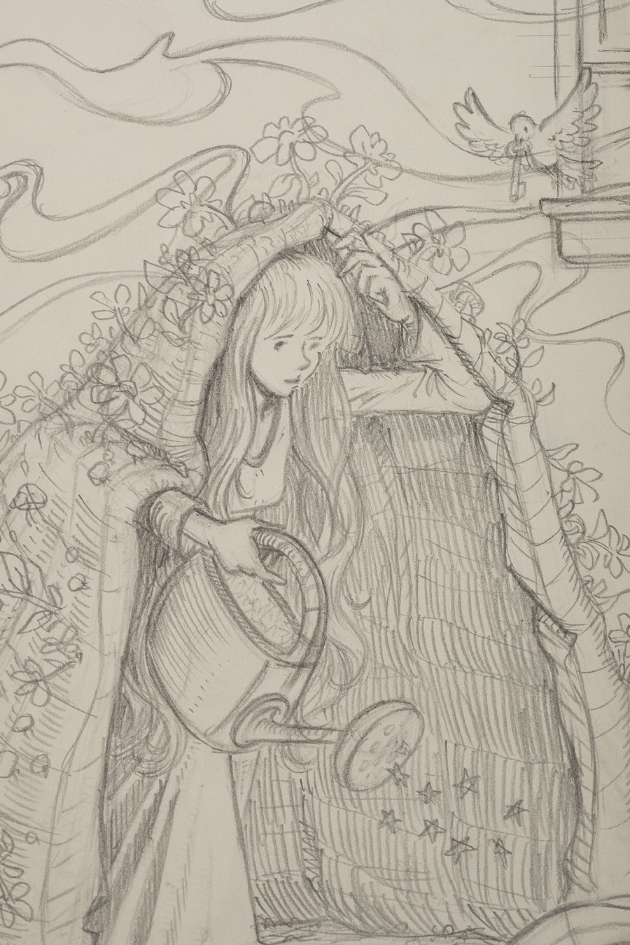 Image of Original Pencil Sketch - DMB Noblesville 2023