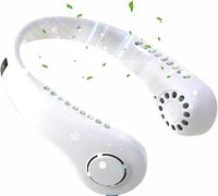 Portable Neck Fan, Neck Fan Usb Rechargeable, Bladeless Neck Fan, Hands-Free Personal Fan Wearable F