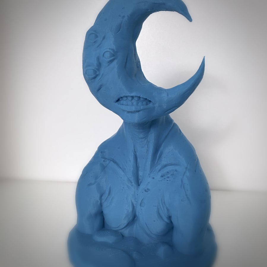 Image of Moongod - unpainted bust - Blue
