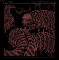 Image 1 of Vile Species - Against The Values Of Civilization Clear Lathe Cut Vinyl