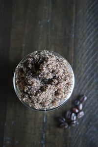 Image 1 of 4 oz small Coffee Sugar Scrub | Espresso Blend | Handmade | Small batch