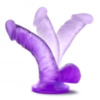 Image 2 of Naturally Yours 4 Inch Mini Cock  Purple