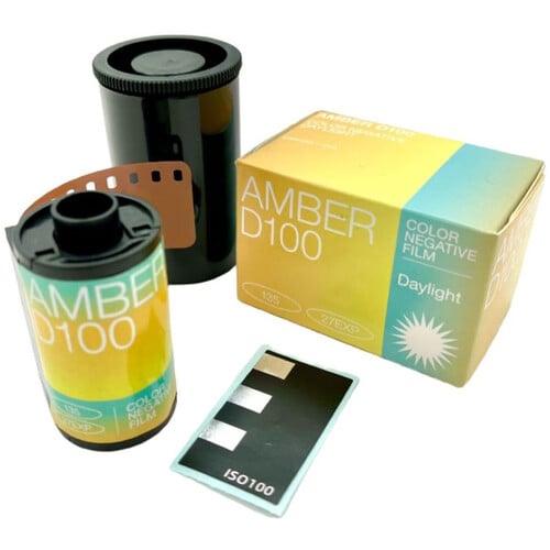 Image of AMBER D100, T200, and D400 35mm Color Negative Film 27EXP
