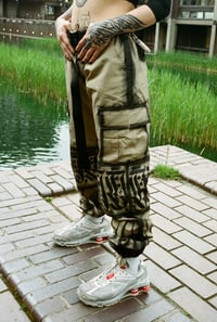 Image 1 of Calligraphy Cargo Trousers