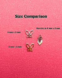 Image 2 of 18k Gold Pop Star Butterfly Tooth Charm
