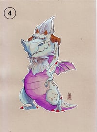 Image 4 of Dragon Watercolor Illustration - Series 1