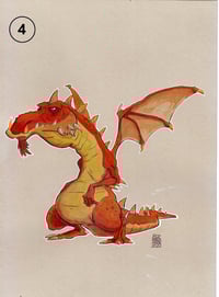 Image 4 of Dragon Watercolor Illustration - Series 2