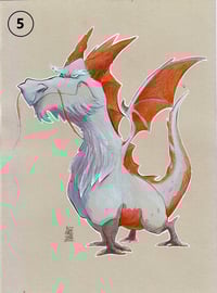 Image 5 of Dragon Watercolor Illustration - Series 2