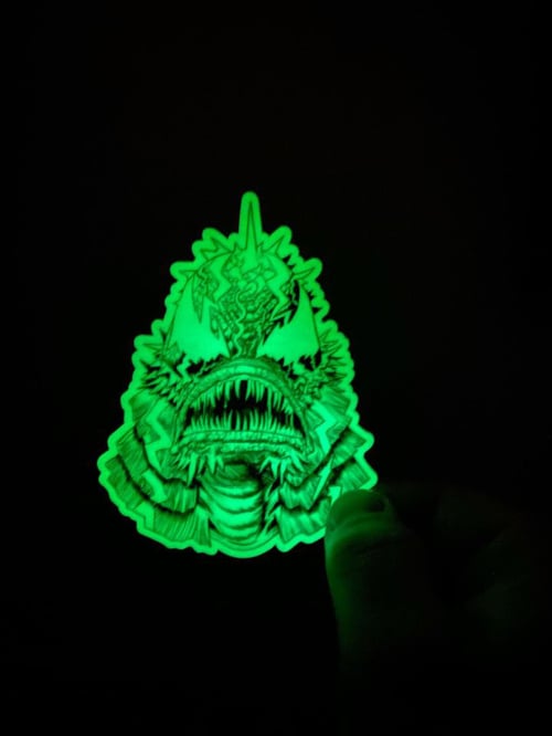 Image of La Criatura (Glow In Dark Sticker) by Juan Gedeon 