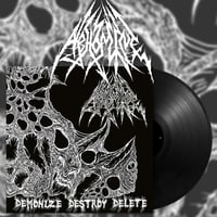 ABHOMINE Demonize Destroy Delete. Black Vinyl