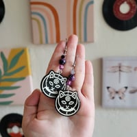 Image 2 of Witch Cat Earrings 