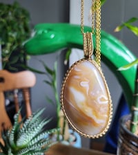 Image 2 of Large Golden Agate Pendant 