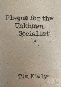 Plaque for the Unknown Socialist