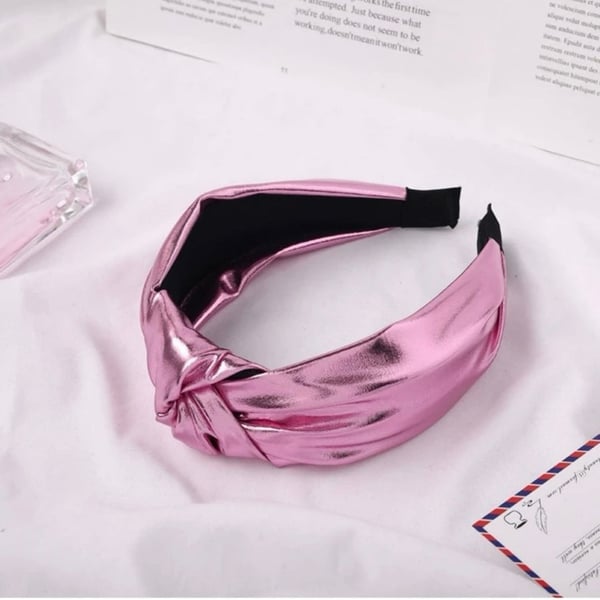 Image of Metallic Headband Pink