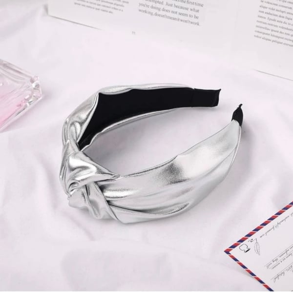 Image of Metallic Silver Headband 