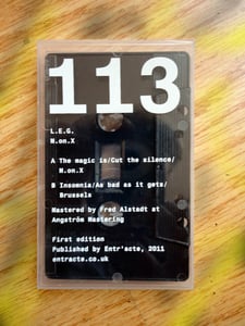 Image of L.E.G. "M.ON.X" Cassette on Entr'acte (E113)