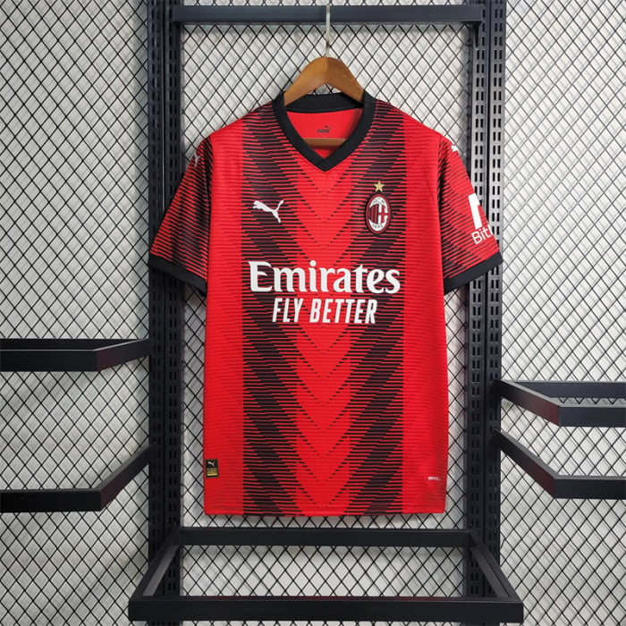 AC Milan Home Long Sleeve Soccer Jersey 2022/23