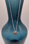 Gemstone and Letter Charms Necklace