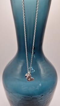 Image 1 of Gemstone and Letter Charms Necklace