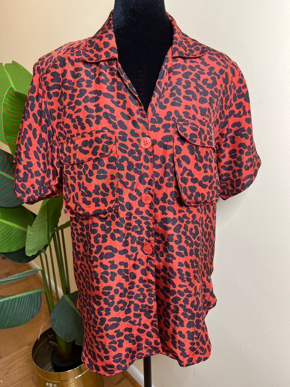 Image of Diane Gilman  Silk Blouse (Size S-M)