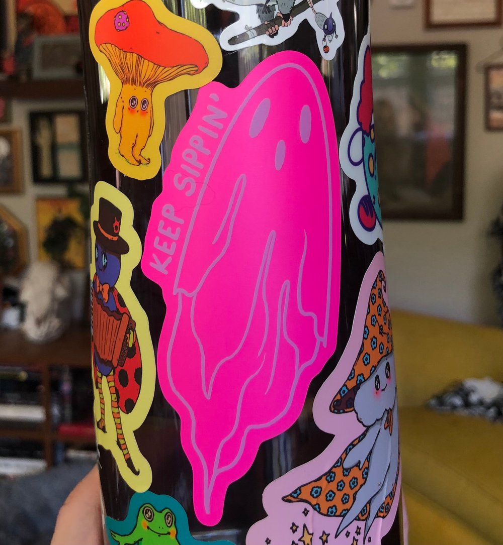 Color Morph Ghost Sticker