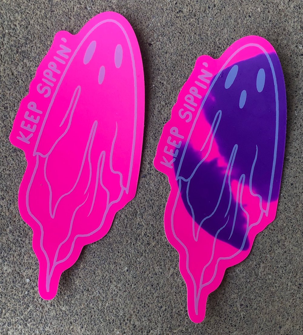 Color Morph Ghost Sticker
