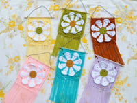 Image 1 of Retro Flower Wall Hanging