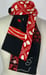 Image of Black and Red Dash Scarf